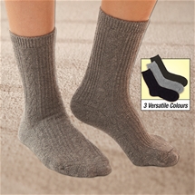 Ladies Cable Knit Socks 3 Pairs