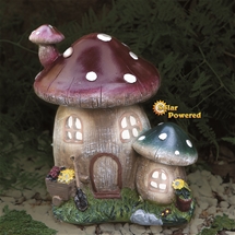Mushroom Cottage Solar Light