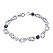 Sapphire Infinity Bracelet