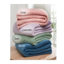 Simply Sherpa Solid Colour Blanket