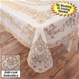 Elegant Wipe Clean Table Cloth - Rectangle_K1871_0