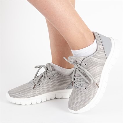 Ladies Grey Lightweight Sneakers - Magnamail