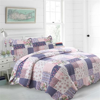 Lightweight Coverlet Queen with 2 Pillowcases